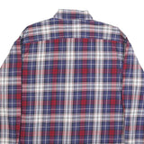 TOMMY HILFIGER Mens Blue Red White Check Shirt XL Casual Cotton Long Sleeve
