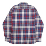 TOMMY HILFIGER Mens Blue Red White Check Shirt XL Casual Cotton Long Sleeve