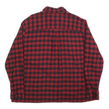 CARHARTT Womens Red & Black Check Shirt 2XL Rugged Flex Button-Down Long Sleeve