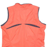 NIKE Womens Red Sleeveless Jacket XL Polyester Blend Zip Plain Sportswear