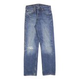 LEVI'S 501 Mens Blue Regular Straight Denim Medium W29 L30 Classic Cotton Blend