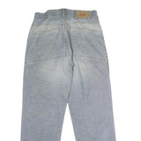 ALL DENIM Mens Regular Fit Light Blue Denim Jeans W30 L29 Classic Cotton Zip