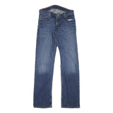 LEVI'S 514 Slim Mens Jeans Blue Slim Straight Denim Medium W30 L32 Classic Zip