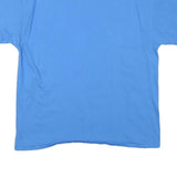 CHAMPION Mens Blue XL Short Sleeve Crew Neck Cotton Blend T-Shirt Logo Print
