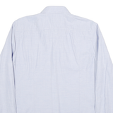 BOSS Mens Blue Slim Fit Shirt L Cotton Blend Business Formal Long Sleeve