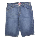 FADED GLORY Womens Denim Blue Shorts XL W38 Casual Cotton Blend Relaxed Fit