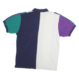 CHAPS RALPH LAUREN Mens Blue & Green & Purple & White Short Sleeve Striped L