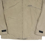 KICKERS Mens Beige Jacket XL Polyester Blend Plain Zip Comfortable Casual
