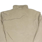 KICKERS Mens Beige Jacket XL Polyester Blend Plain Zip Comfortable Casual