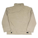 KICKERS Mens Beige Jacket XL Polyester Blend Plain Zip Comfortable Casual
