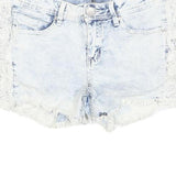 FB SISTER Womens Shorts Blue Casual Denim M W28 Lace Trim Summer Wear