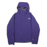 THE NORTH FACE Womens Purple Nylon Outdoor Jacket S HyVent Zip Hooded Plain