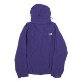 THE NORTH FACE Womens Purple Nylon Outdoor Jacket S HyVent Zip Hooded Plain