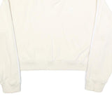 ADIDAS Womens Cream & White Crew Neck UK 16 Sweatshirt Cotton Blend Casual