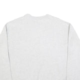 Womens Grey Cotton Blend Sweatshirt Air Force Crew Neck L Casual Pullover