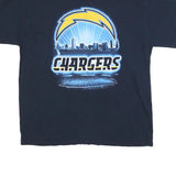NFL Mens Navy Blue Chargers Graphic T-Shirt XL Short Sleeve Crew Neck Football