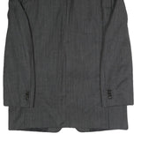 JOOP Mens Grey Pinstripe Classic Jacket M Woven Tailored Button Closure