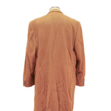 Mens Camel Wool Blend Classic Jacket XL Button Plain Wool Blend Classic Fit
