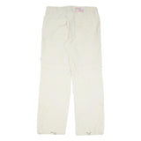 TCM Womens Beige Regular Fit Zip Closure Polyester Blend Trousers W34 L32