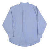 TOMMY HILFIGER Mens Blue Button Down Shirt XL Cotton Blend Classic Fit