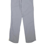 Mens Grey & Yellow Polyester Blend Straight Leg Trousers W32 L33 Regular Fit Zip