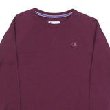 CHAMPION Mens Maroon Crew Neck M Cotton Blend Sweatshirt Pullover