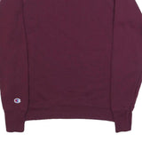 CHAMPION Mens Maroon Crew Neck M Cotton Blend Sweatshirt Pullover