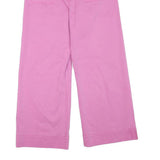 LAUREN CONRAD Womens Cotton Blend Pink Regular Wide-Leg Trousers W32 L25 Stylish