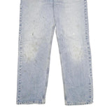 CARHARTT Mens Relaxed Blue Denim Light W34 L32 Classic Cotton Zip Jeans