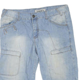 LIUCE'S Mens Shorts Blue Cargo Casual XL W40 Cotton Blend Summer