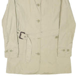 WOOLRICH Womens Beige Button Jacket S Polyester Blend Classic Lightweight Dress