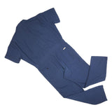 BERCO Mens Blue Cotton Blend Dungarees XL W40 L29 Workwear Short Sleeve