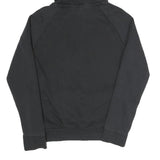 ADIDAS Womens Black Hoodie S Cotton Blend Pullover Sweatshirt Logo Print