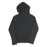 ADIDAS Womens Black Hoodie S Cotton Blend Pullover Sweatshirt Logo Print