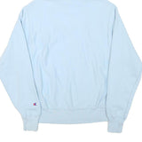 CHAMPION Mens Blue Pullover Hoodie S Classic Logo Cotton Blend Casual