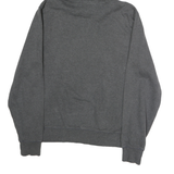 CHAMPION Mens Grey & Cream Pullover Hoodie L Cotton Drawstring