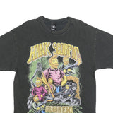 UNCLE RECO Mens Black Hank Scorpio Graphic T-Shirt L Short Sleeve Crew Neck
