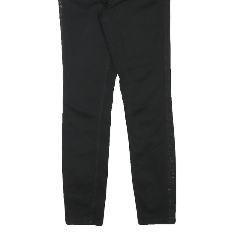 TED BAKER Womens Black Slim Skinny Denim Jeans Cotton Blend W26 L27 Stylish Zip