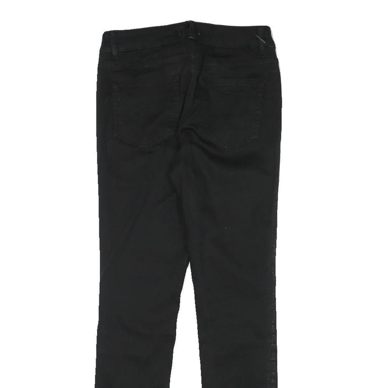 TED BAKER Womens Black Slim Skinny Denim Jeans Cotton Blend W26 L27 Stylish Zip