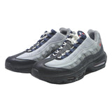 NIKE Air Max 95 Mens Lace-Up Trainers Grey Black Red Synthetic UK 11 Comfort
