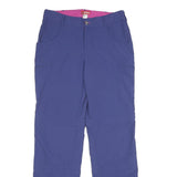 OCK Womens Polyamide Blue Regular Fit Straight Leg Trousers W28 L32 Outdoor