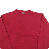 FRANKLIN Womens Red Crew Neck L Cotton Blend Pullover Casual Sweatshirt