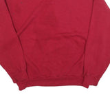 FRANKLIN Womens Red Crew Neck L Cotton Blend Pullover Casual Sweatshirt