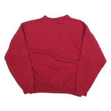 FRANKLIN Womens Red Crew Neck L Cotton Blend Pullover Casual Sweatshirt