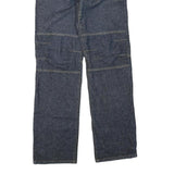 SHOGO Mens Jeans Blue Regular Straight Denim Medium W30 L35 Zip Cotton Blend