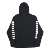 PUMA Womens Black Hoodie L Cotton Blend Pullover Sportswear Casual