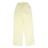 CAT Womens Cotton Blend Cream Relaxed Wide-Leg Trousers W20 L31 Drawstring