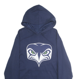 NFL Mens Navy Blue Hoodie M Cotton Blend Pullover Seattle Bird Graphic