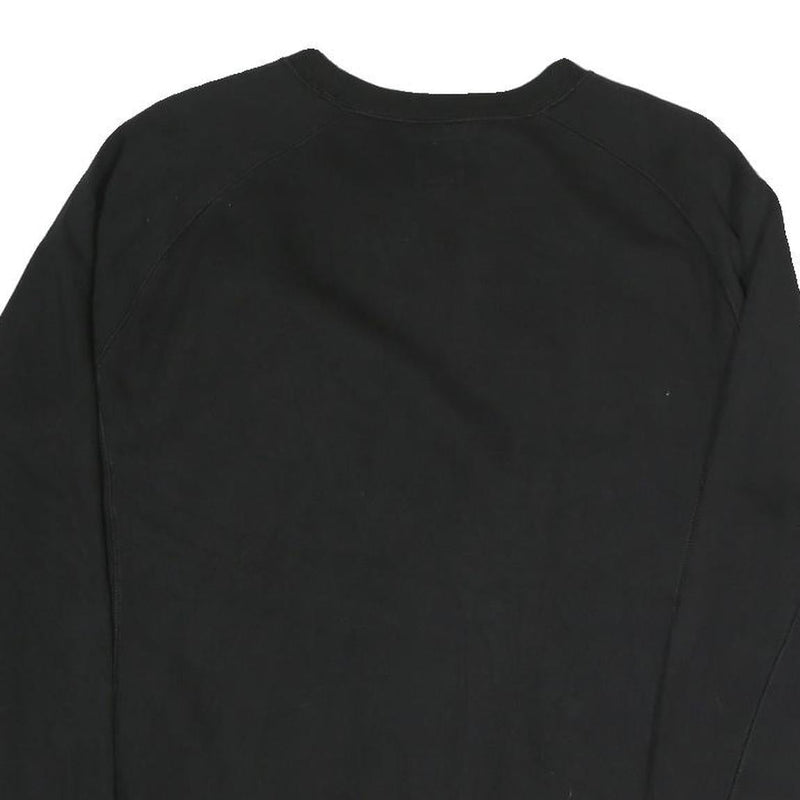 CHAMPION Mens Black Cotton Blend Crew Neck Sweatshirt M Sportswear Casual