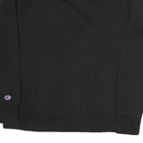 CHAMPION Mens Black Cotton Blend Crew Neck Sweatshirt M Sportswear Casual